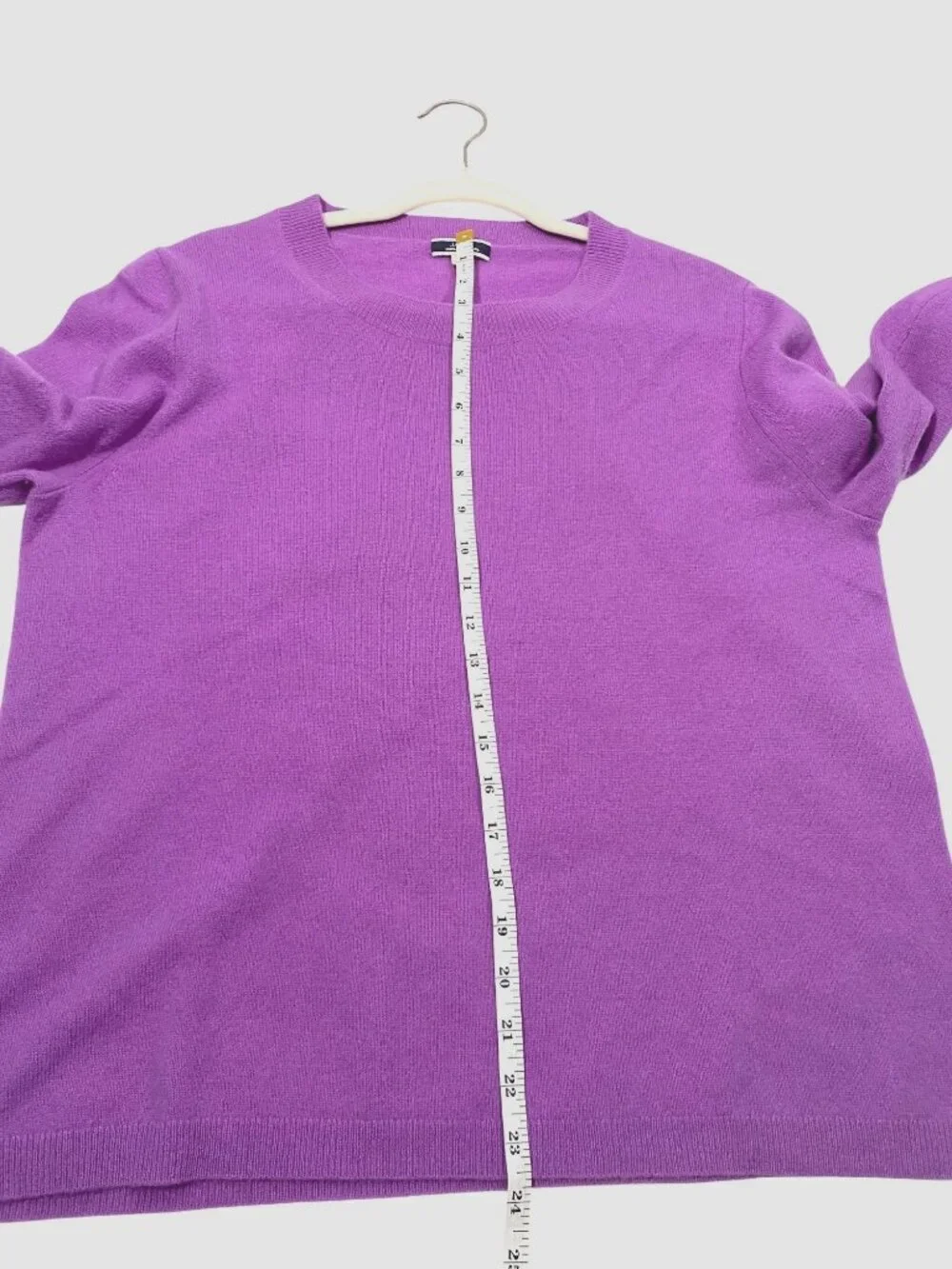 J. Crew Womens wisteria lavender Purple 100% Cashmere Crewneck Sweater XL